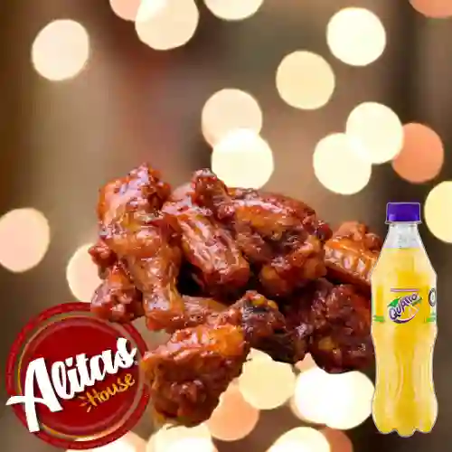 Combo 10 Piezas de Alitas + Quatro Original 400ML