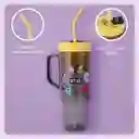 Vaso de Con Pitillo Serie Bt21 Amarillo Miniso