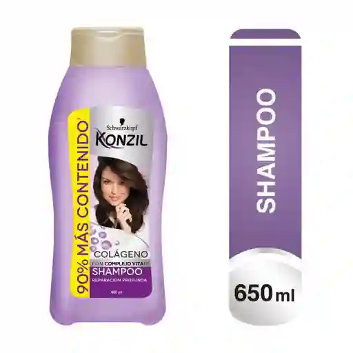 Konzil Shampoo Colágeno Reparación Profunda