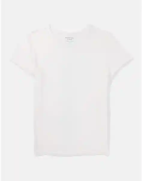 Camiseta Mujer Color Blanco Talla SMALL American Eagle