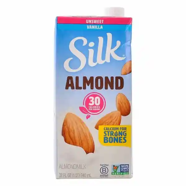 Silk Bebida de Almendras Sabor Vainilla Sin Azúcar