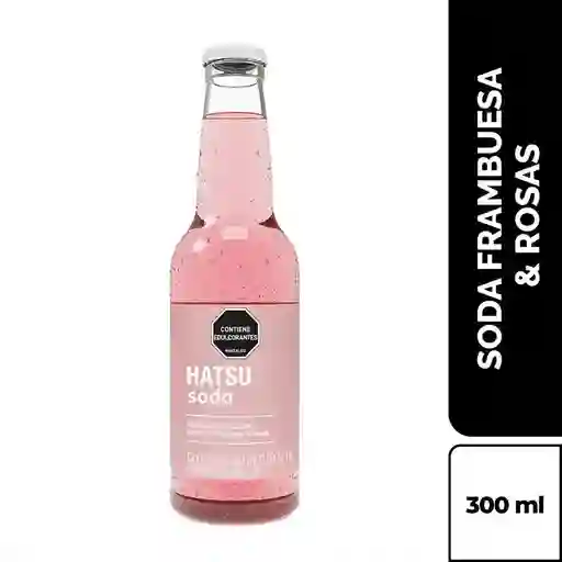 Soda hatsu frambuesa y rosas 300 ml