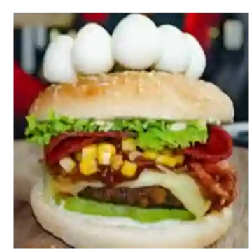 Hamburguesa 7 Huevos de Codorniz