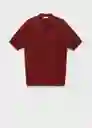 Camiseta Polo Fluid Cereza Talla M Hombre Mango