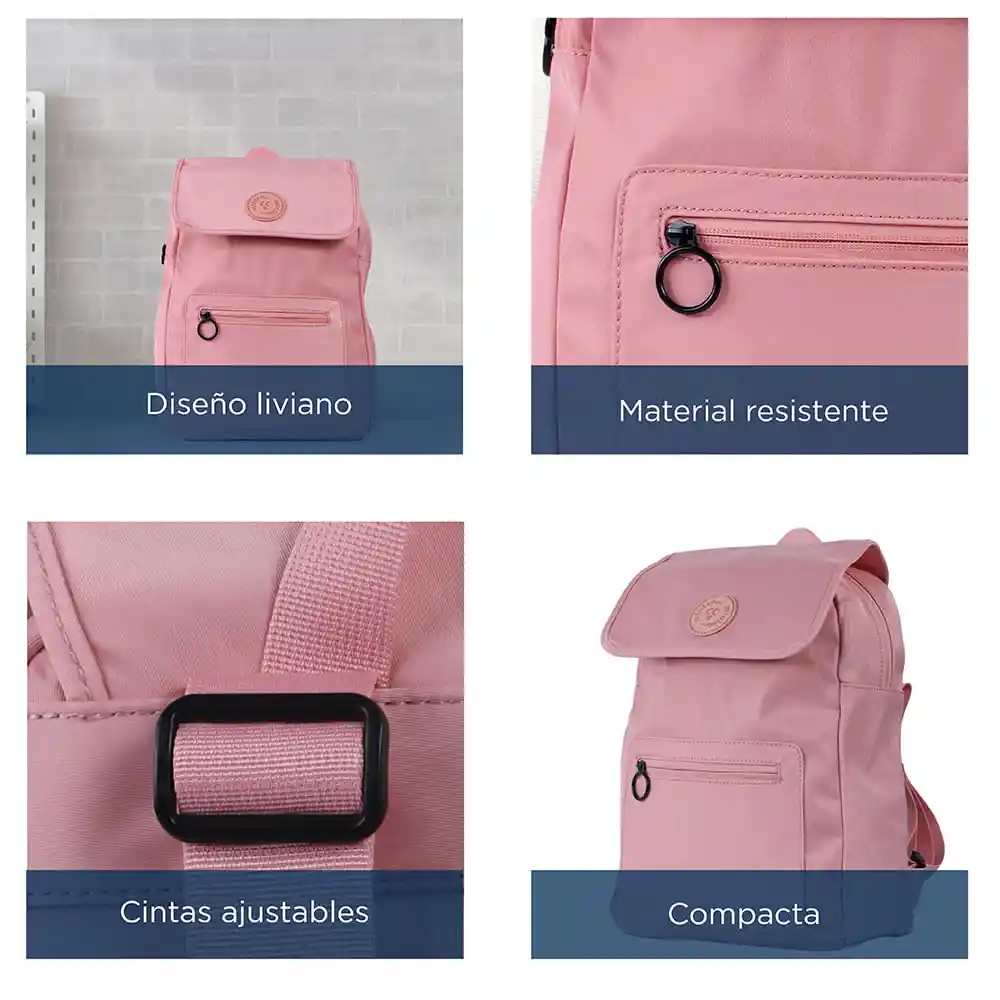 Morral Con Solapa Fruity Fairy Rosa 3.0 Miniso