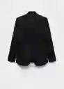 Blazer Americana na Iguana Negro Talla XS Mujer Mango