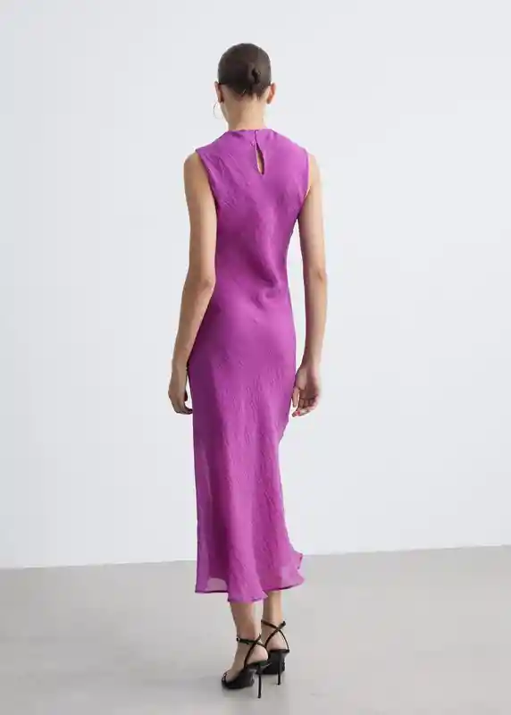 Vestido Gracy2 Morado Talla L Mujer Mango