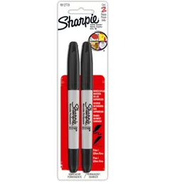 Sharpie Marcador Permanente Doble Punta Color Negro 