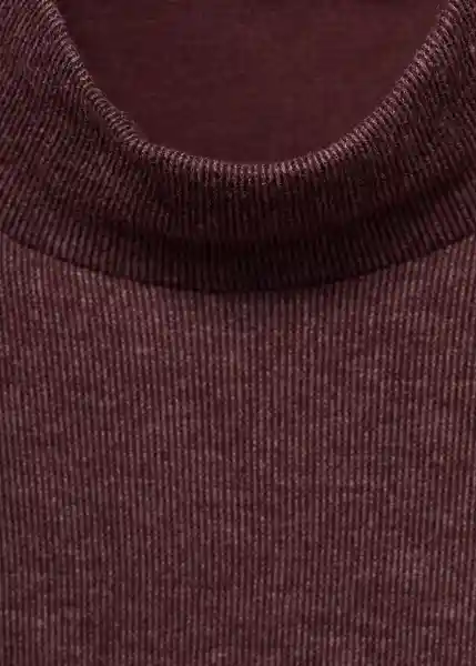 Camiseta Michi Burdeos Talla S Mujer Mango