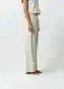 Pantalón Emilia Mujer Crudo Abedul Claro T 6 532G379 Naf Naf