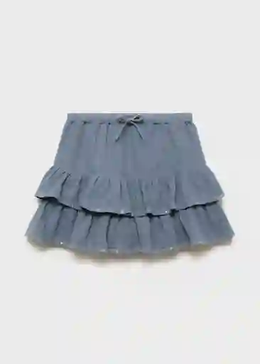 Falda Grace Azul Talla 10 Niña Mango
