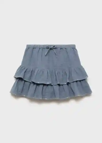 Falda Grace Azul Talla 10 Niña Mango