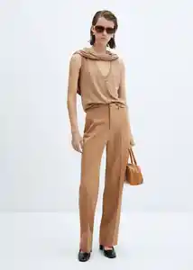 Chaleco Lucca Camel Talla M Mujer Mango