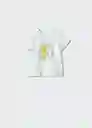 Camiseta Piolin Offwhite Talla 71 Niñas Mango