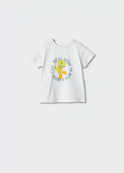 Camiseta Piolin Offwhite Talla 71 Niñas Mango