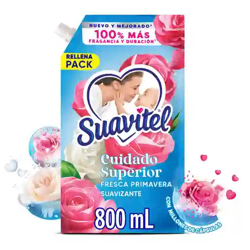 Suavizante Suavitel Cuidado Superior Fresca Primavera 800ml