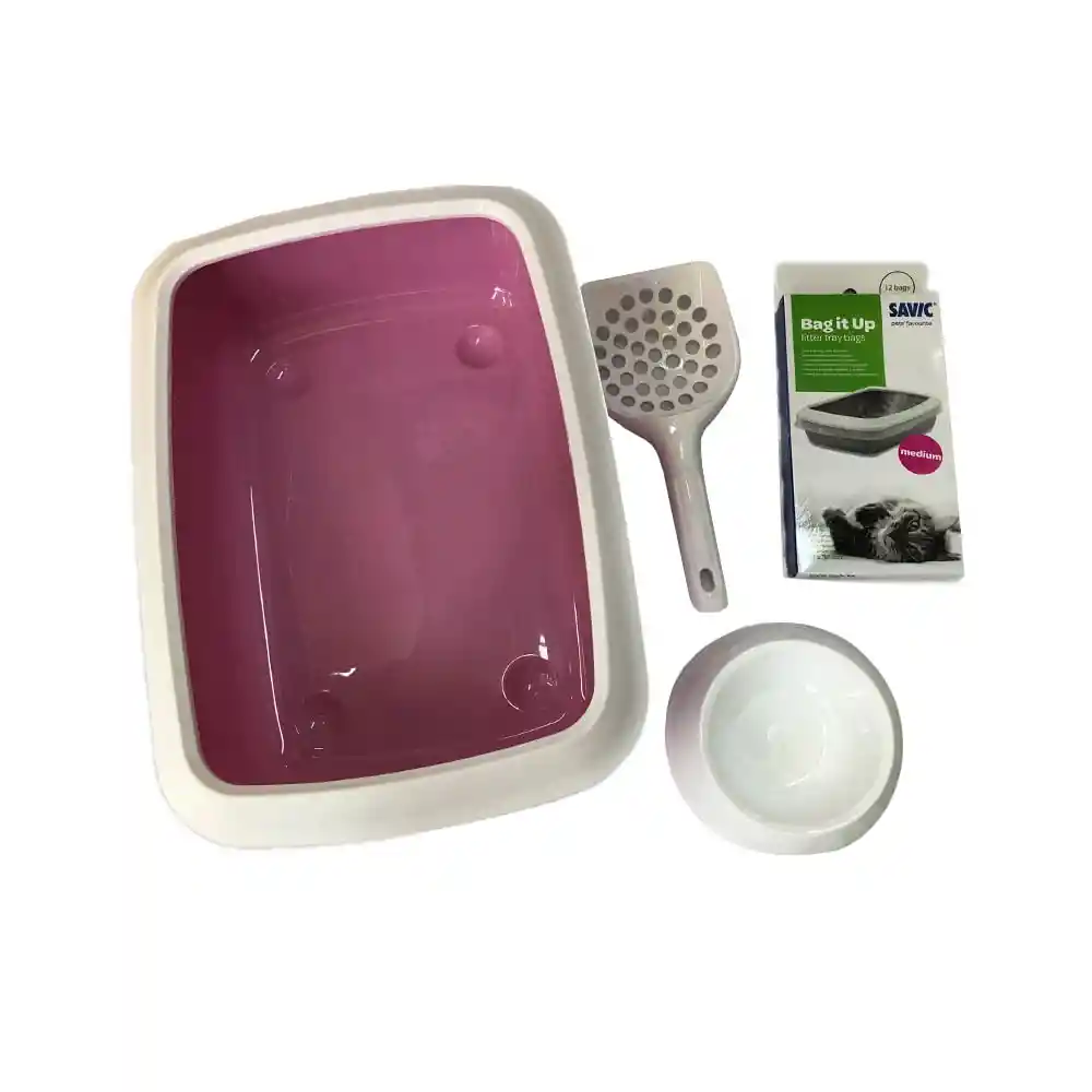 Iriz Combo Arenera Para Gato Starter Rosa