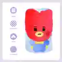 Manta 3D Baby Tata Serie Bt21 Miniso
