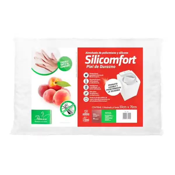 Fibrasca Almohada Silicomfort Piel de Durazno