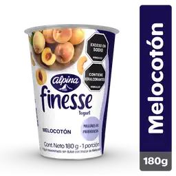 Finesse Yogurt con Probióticos Sabor Melocotón