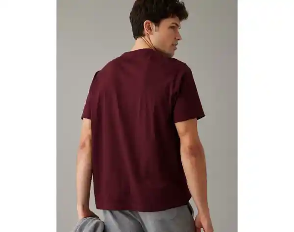 Camiseta Hombre Vinotinto Talla Large American Eagle