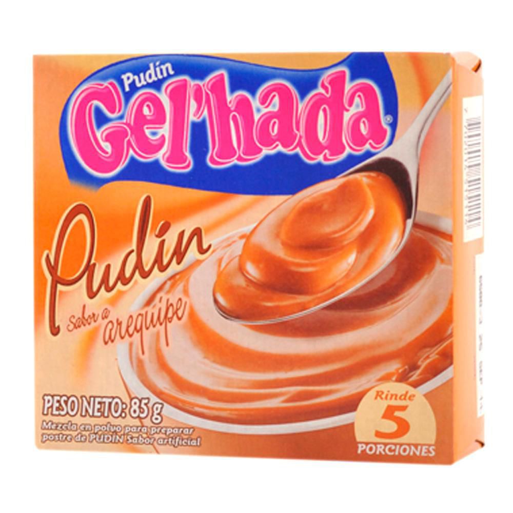 Gel'hada Mezcla en Polvo Pudin Sabor Arequipe 85 g