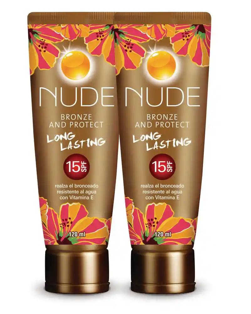 Nude Bronceador Bronze and Protect Long Lasting SPF 15