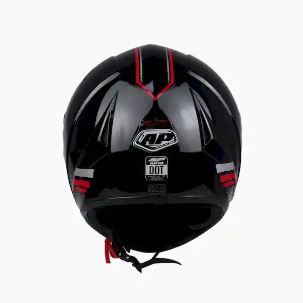 Casco Integral Centra Negro-Rojo-Gris AP10 Talla M