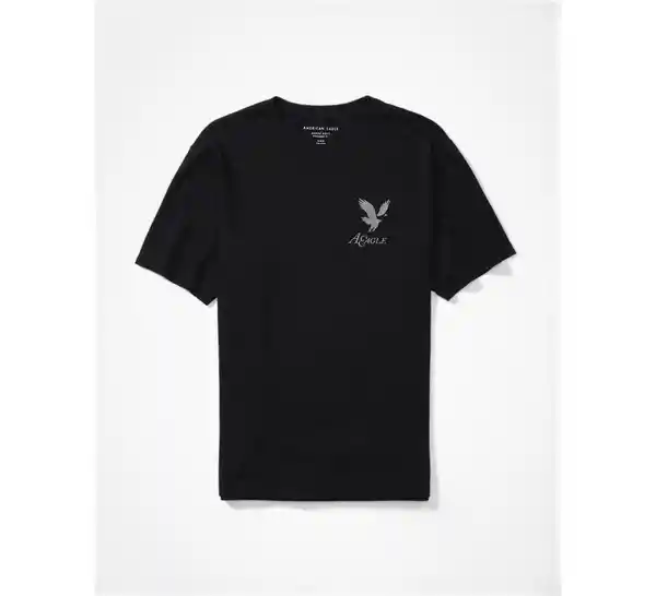 Camiseta Hombre Color Negro Talla Large American Eagle