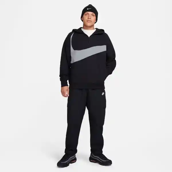 Nike Chaqueta Swoosh Flc Hz Para Hombre Negro Talla L