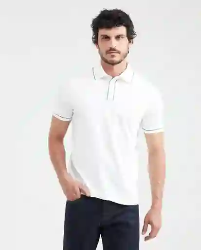 Camiseta Polo Contrast Details Crudo Prístino Claro L Chevignon