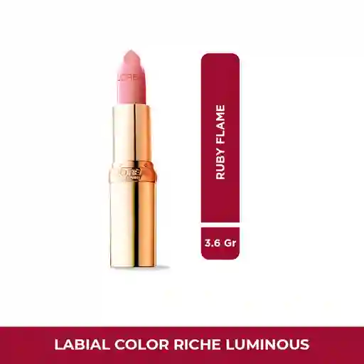 Labial L’Oréal Paris Colour Riche Luminous Ruby Flame 3.6 gr