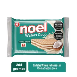 Noel galleta wafers coco x 264 gramos