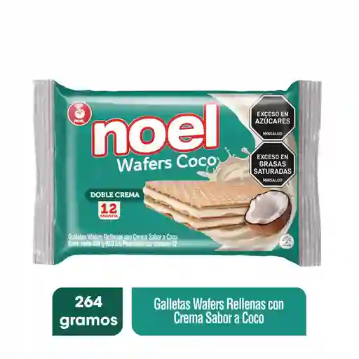 Noel galleta wafers coco x 264 gramos