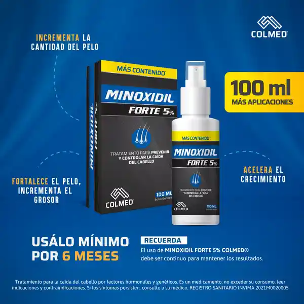 Colmed Minoxidil Loción Capilar Forte (5 g)