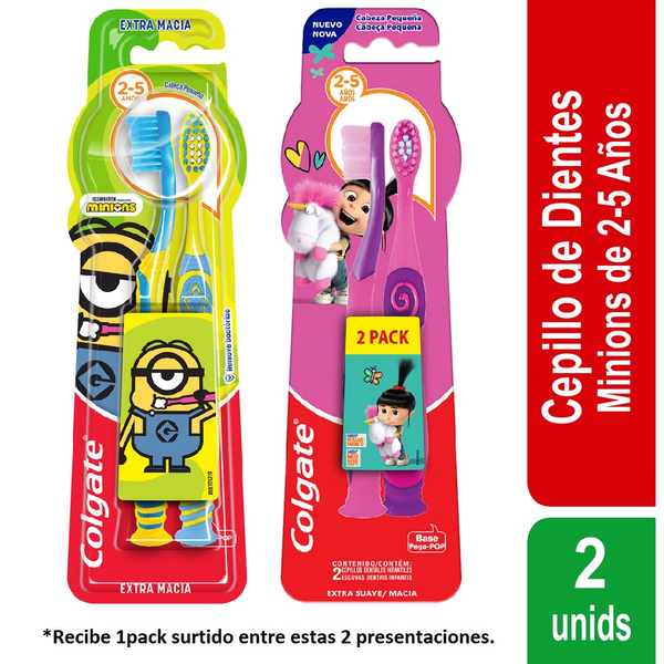 Colgate Cepillo de Dientes Smiles Niños Extra Suave 2 und