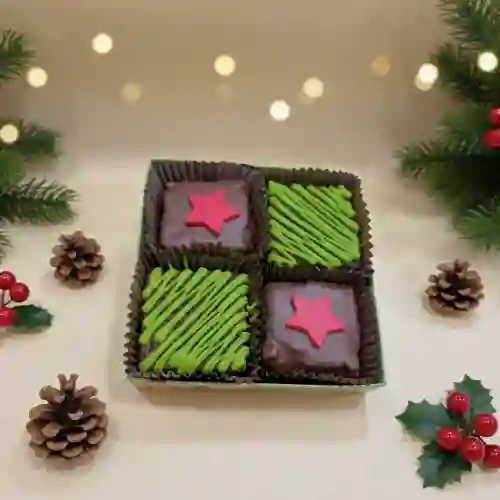 Brownies X 4 Tradición Navidad