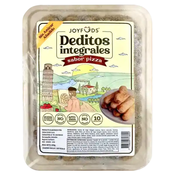Joyfuds Dedito Integral Sabor Pizza