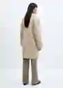 Abrigo Conguito Piedra Talla S Mujer Mango