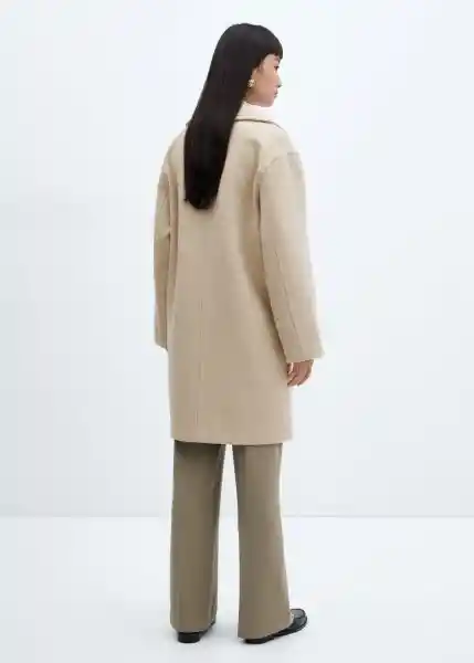 Abrigo Conguito Piedra Talla S Mujer Mango