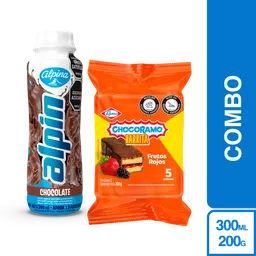 Combos Plus One: Alpina Chocolate Botella + Chocorramo