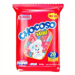 Chocoso Ponqué Mini con Cobertura Sabor a Chocolate