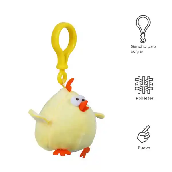 Llavero Colgante Mini Pollo Amarillo Miniso