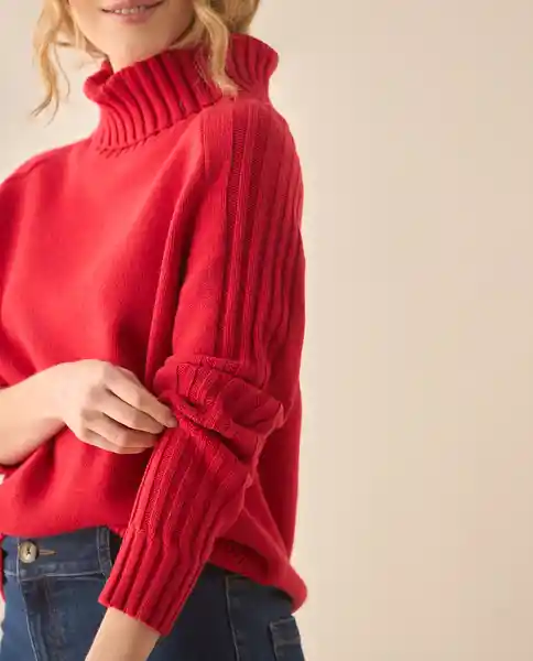 Saco Tejido Rojo Cereza Oscuro Talla M 663G203 Esprit