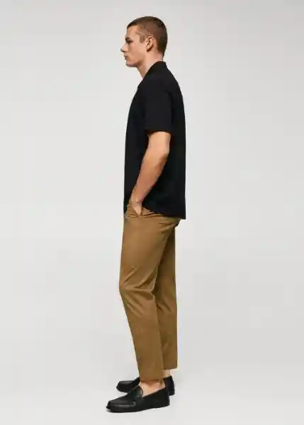 Pantalón Prato Coffee Talla 42 Hombre Mango