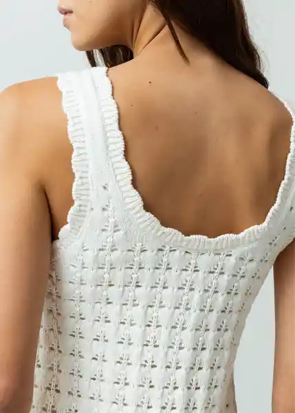 Vestido Mujer Crudo Marfil Talla S Naf Naf