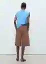 Camiseta Viri Azul Talla XS Mujer Mango
