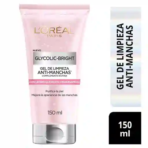Gel Limpiador Antimanchas Ácido Glicólico LOréal Paris 150 mL