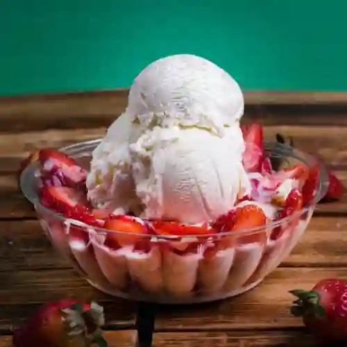 Fresas con Crema Mediana