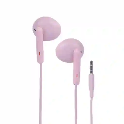 Audífonos Con Cable de Media Rosa Modelo W001031 Miniso